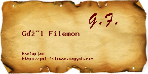 Gál Filemon névjegykártya