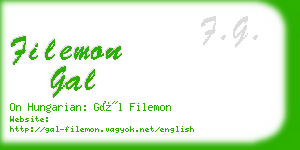 filemon gal business card